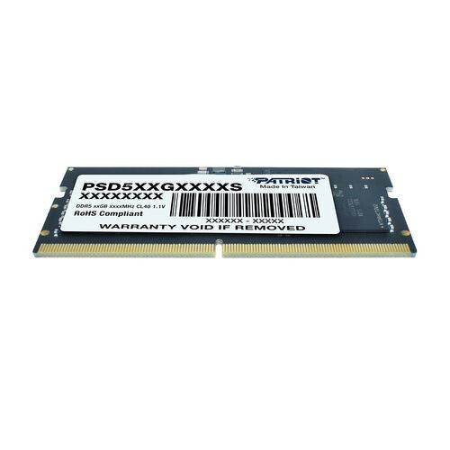 MEMORIA RAM PATRIOT SIGNATURE SODIMM DDR5 16GB 5600MHZ CL46 PC5-44800 260PIN 1.1V LAPTOP AIO MINIPCS (PSD516G560081S) MEMORIA RAM PATRIOT SIGNATURE SODIMM DDR5 16GB 5600MHZ CL46 PC5-44800 260PIN 1.1V LAPTOP AIO MINIPCS (PSD516G560081S)